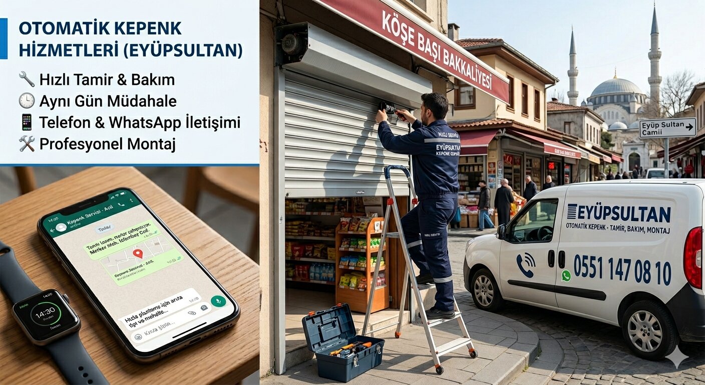 Eyüpsultan kepenk servisi iletişim görseli